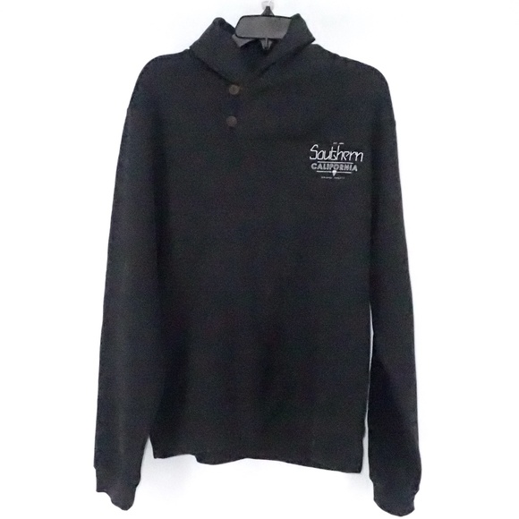 Men's Sweater by SO CAL Pullover Black Large NWT OC - Picture 1 of 7
